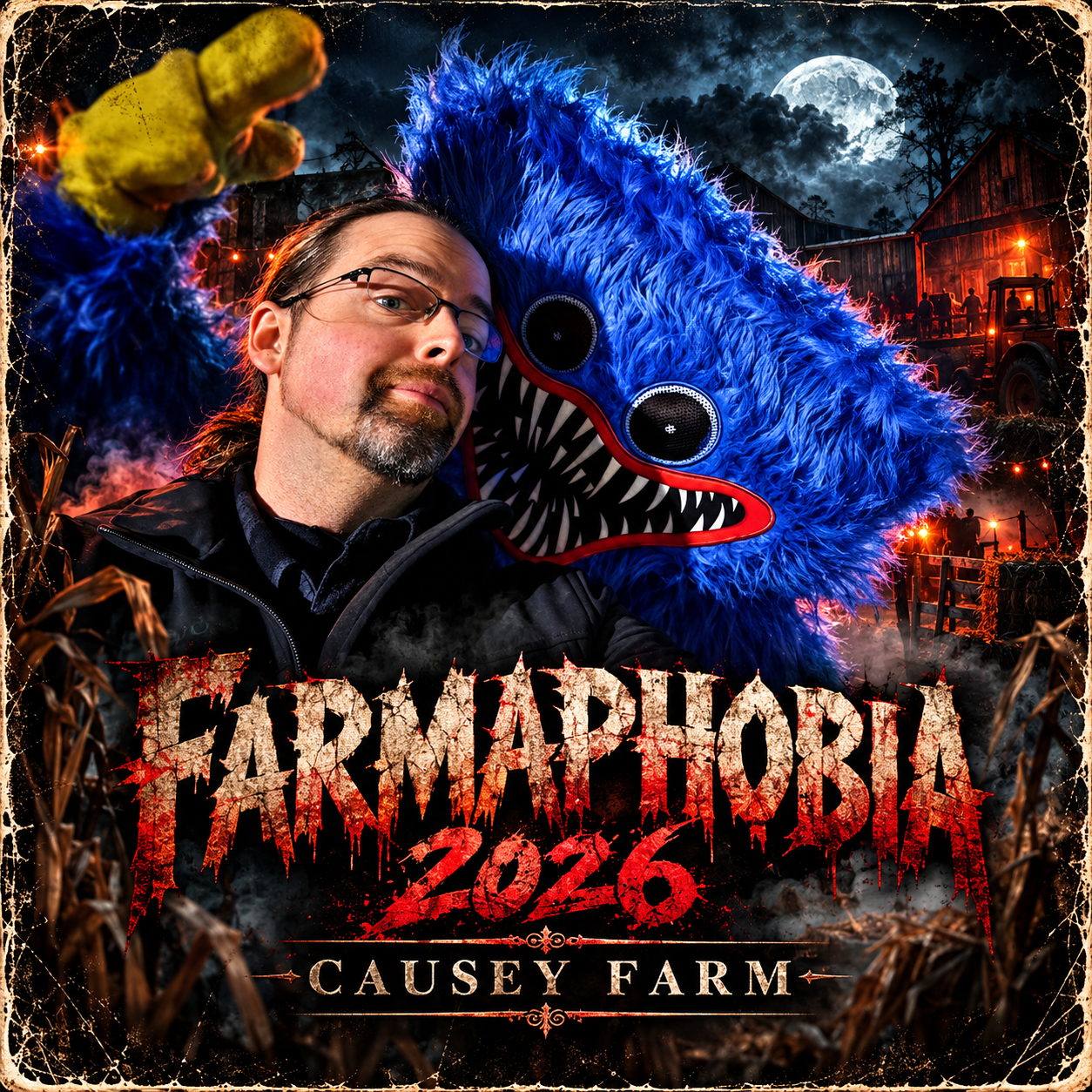 Farmaphobia 2026 — Causey Farm collaboration poster