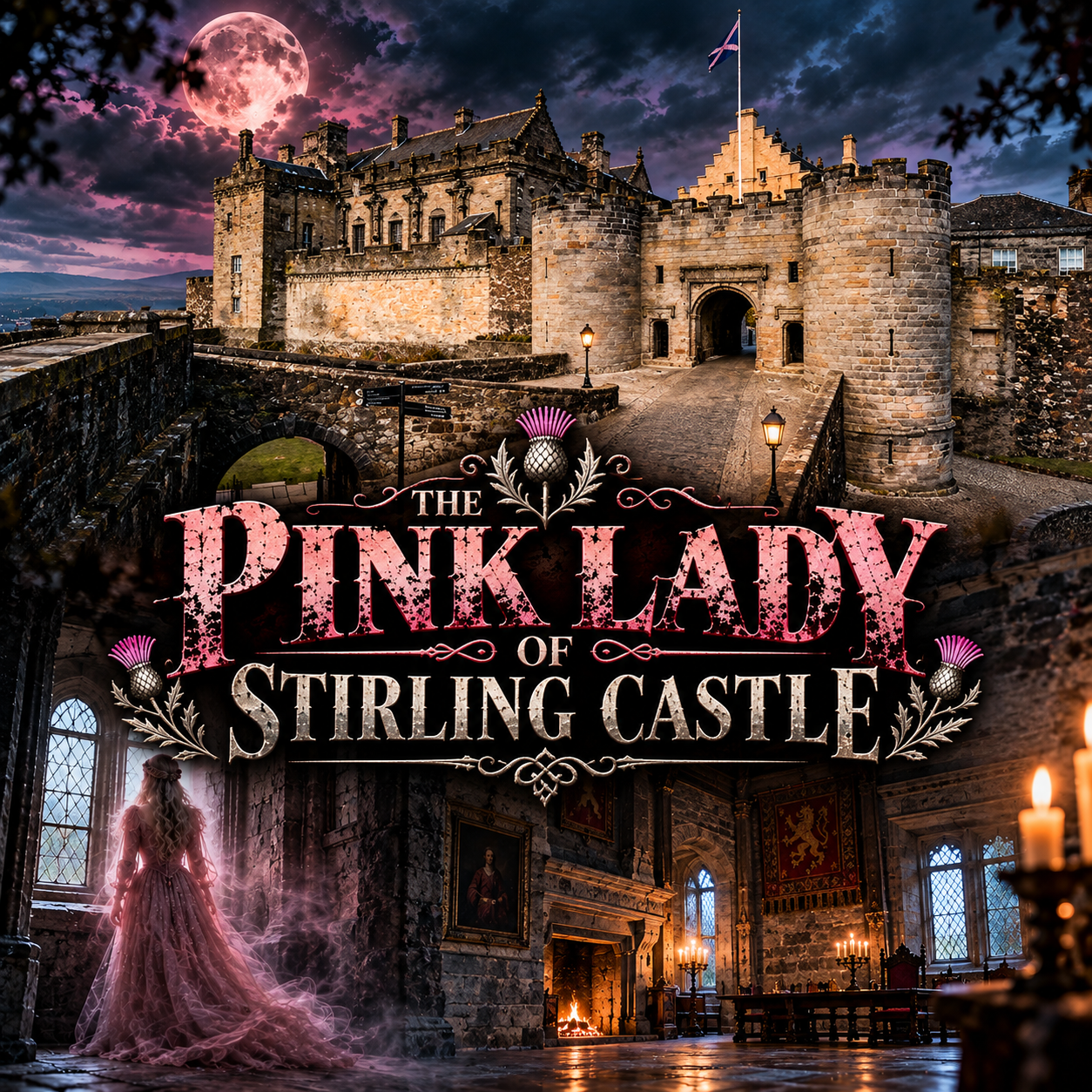 The Pink Lady of Stirling Castle: A Rose Among the Stones artwork